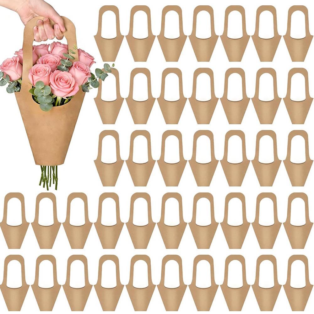 Florist Supply Paper - Kraft Paper Flower Gift Bags with