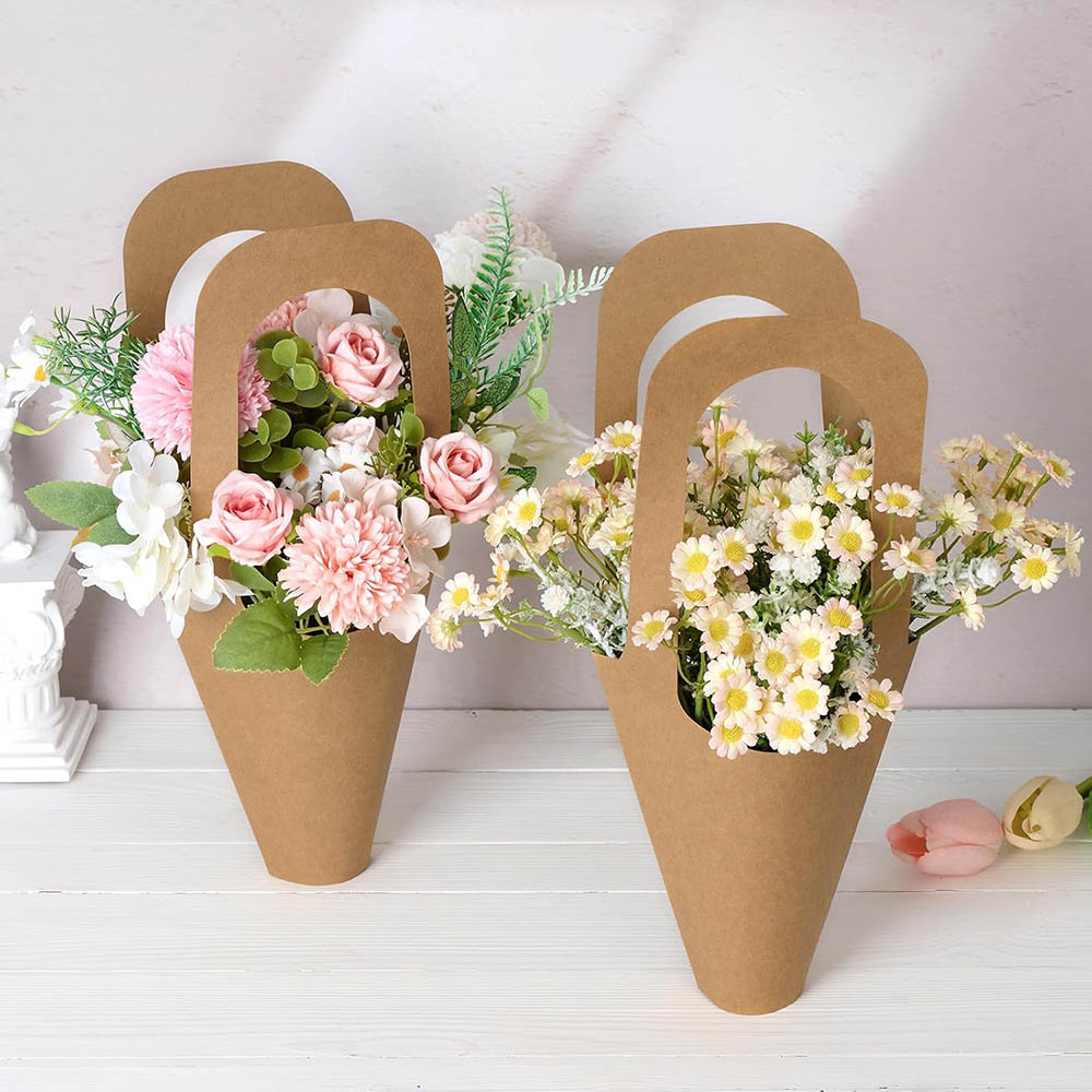 Kraft Paper Flower Gift Bags w - Florist Supply Paper 评论和价格