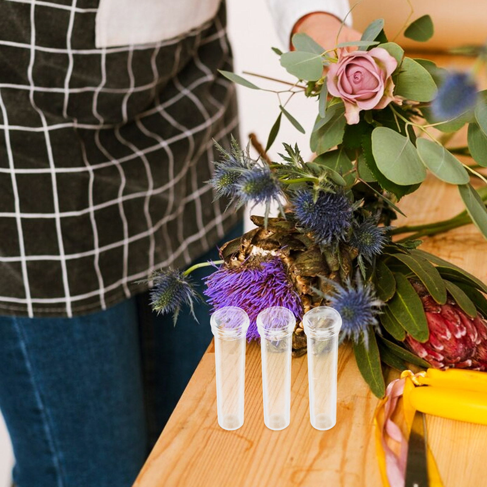 200Pcs Flower Water Tubes Tran - Florist Flower Supply 评论和价格