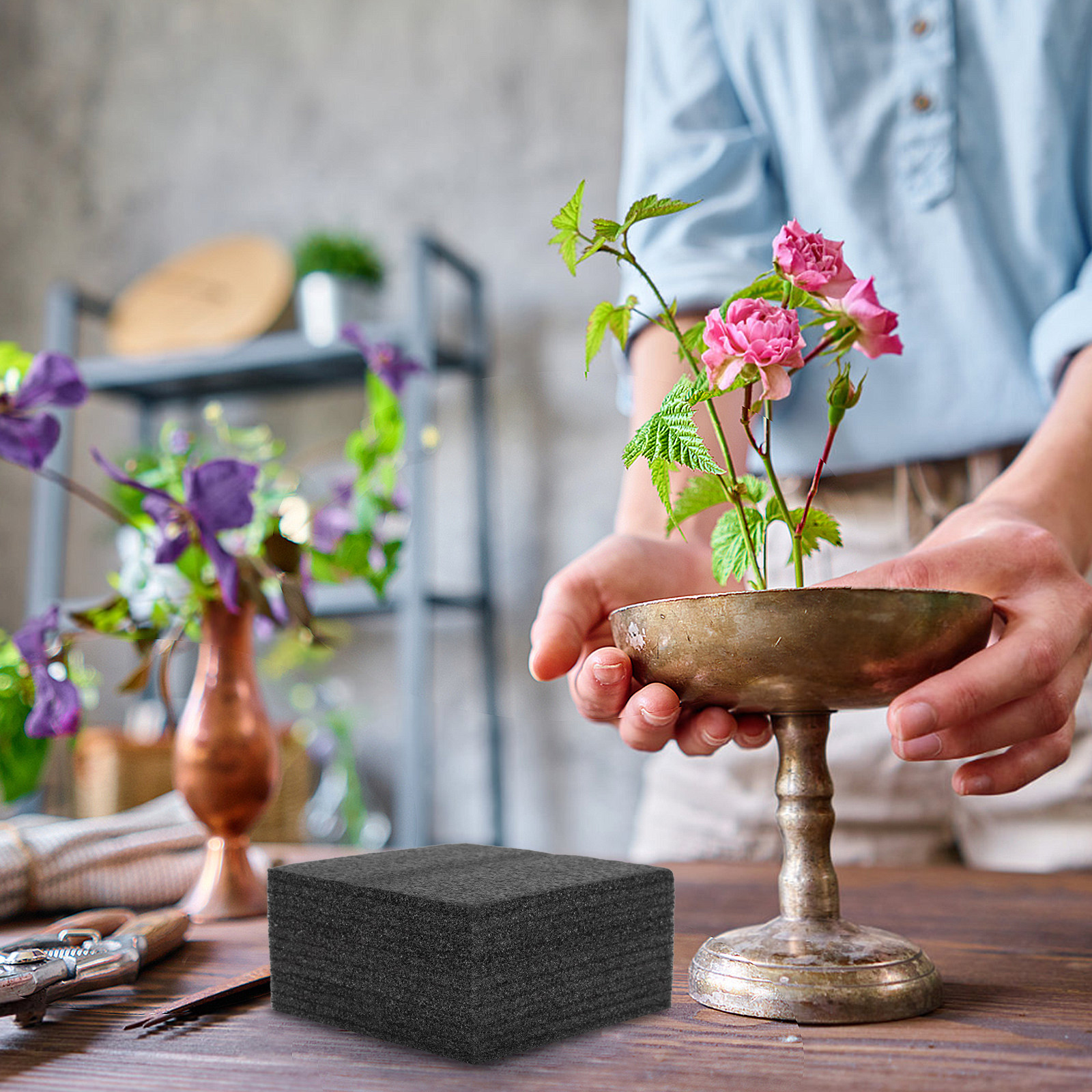 2Pcs Black Floral Foam Sheets  - Florist Flower Supply 评论和价格