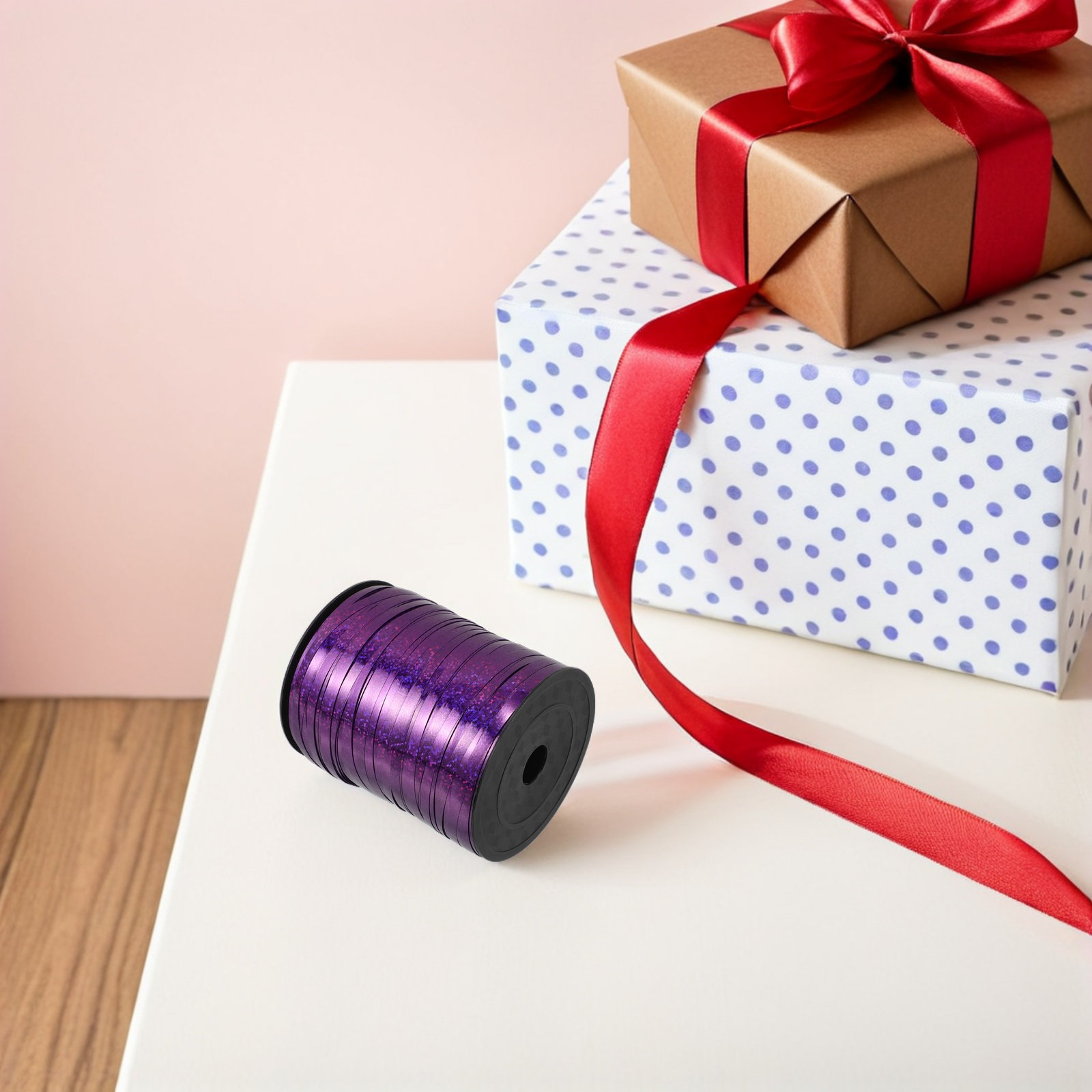 2Pcs Shiny Metallic Red Balloo - Florist Supply Ribbon 评论和价格