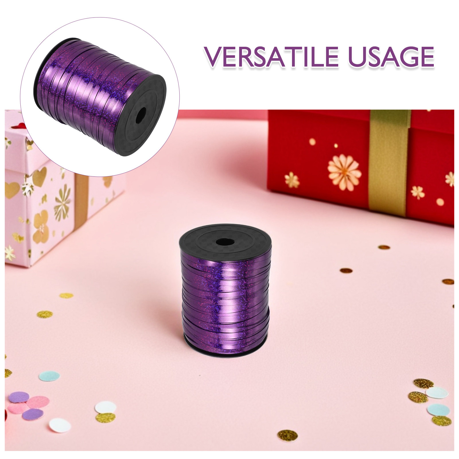 2Pcs Shiny Metallic Red Balloo - Florist Supply Ribbon 评论和价格