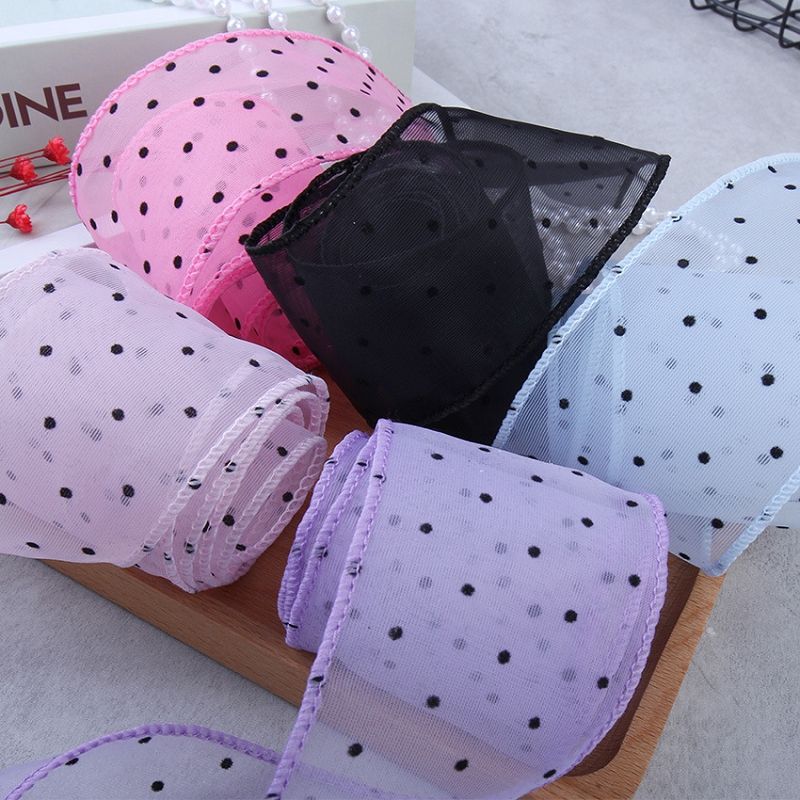 50Yards Gauze with Dots Decora - Florist Supply Ribbon 评论和价格