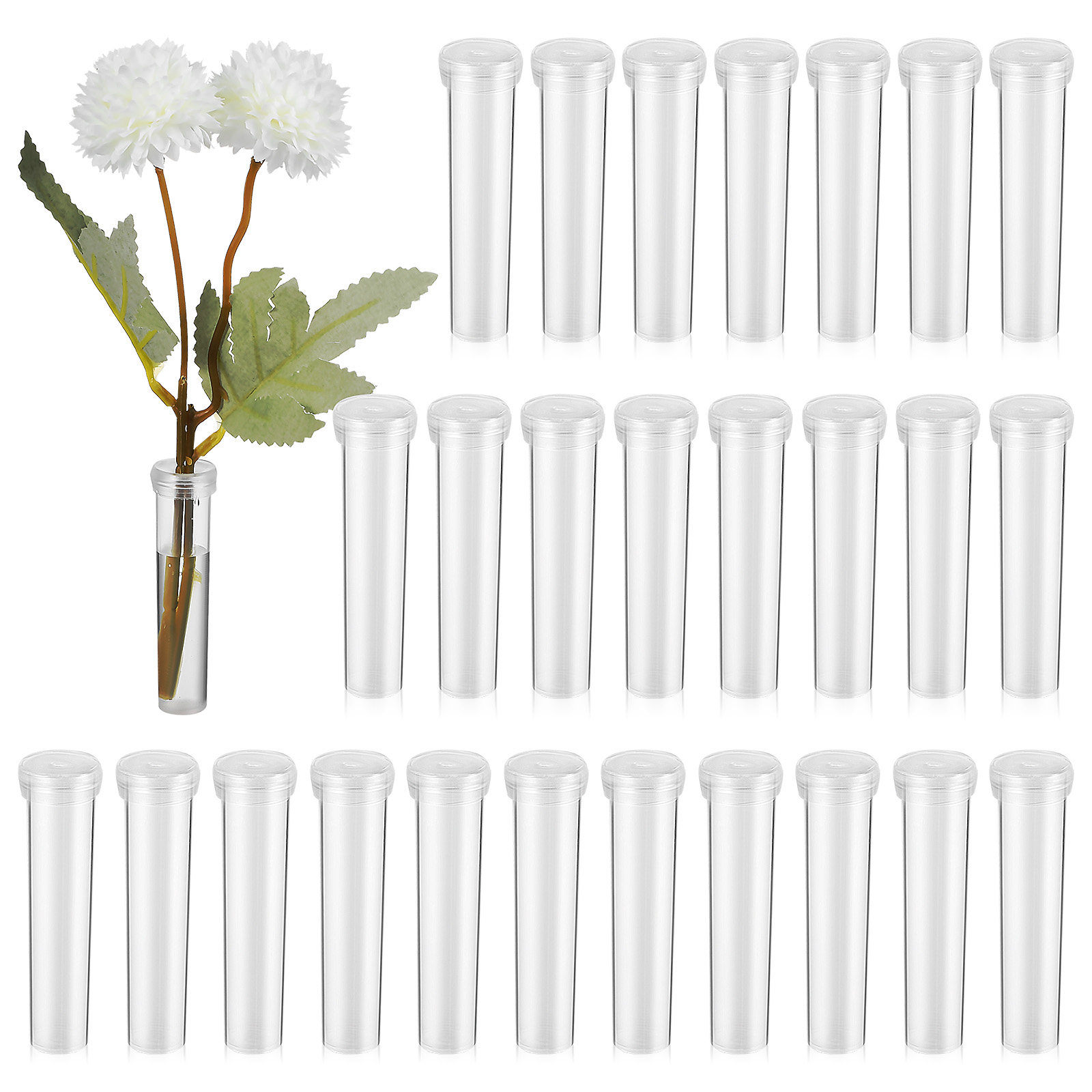 100Pcs Flower Nutrient Tubes U - Florist Flower Supply 评论和价格